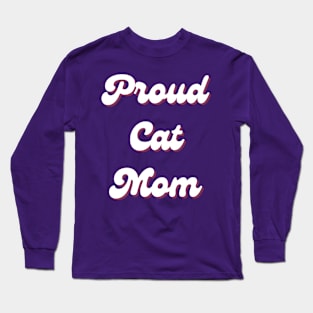 Cat Mom Retro Long Sleeve T-Shirt